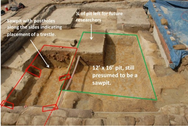 Fully excavated features at the end of the project, 5 weeks later.  What is it? Read on...