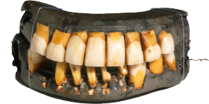 George Washington's dentures, photo courtesy George Washington's Mount Vernon