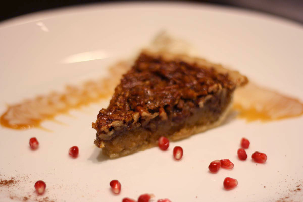 pecan pie plated