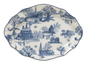 Blue Toile Dish