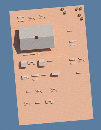 Plan of the layout of stalls in the virtual Market House © Colonial Williamsburg Foundation, Digital History Center.