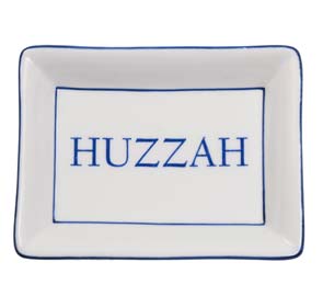 Huzzah Blue Dish