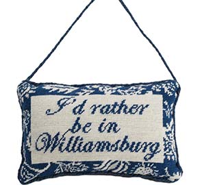 I'd Rather Be in Williamsburg Pillow