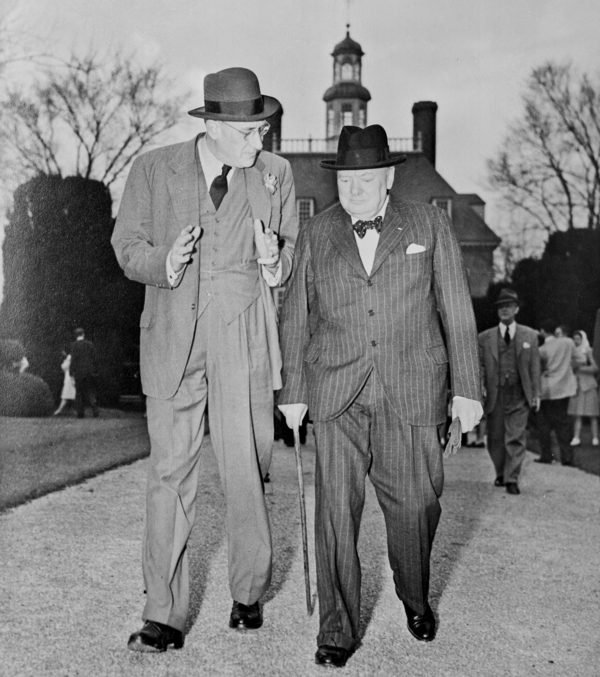 Kenneth Chorley with Sir Winston Churchill in 1946