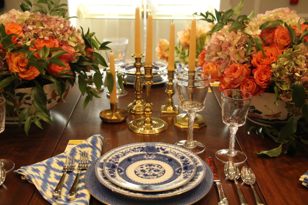 Formal Table With Flowers