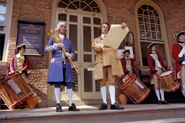 This photo was taken in 1976 of the Reading of the Declaration. How many changes do you notice?