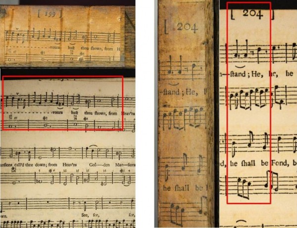 Comparison with music book