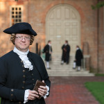 Chris Hull as Geroge Wythe and  his students.  In front of the Wren and conducting a moot court at courtroom in the Capitol.   MODELS:  Spenser Slough (tall guy, Capitol scene as clerk)
Chris Hull (G. Wythe) Kristopher Yeager (shorter of the students, in Capitol scene was on left, in Wren shoot was in middle)
Jason Bailey (in Capitol scene was on right, in Wren shoot was on right) CWJ 2012 ALL MODEL RELEASED