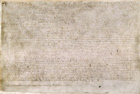 One of four known surviving copies of Magna Carta from 1215.