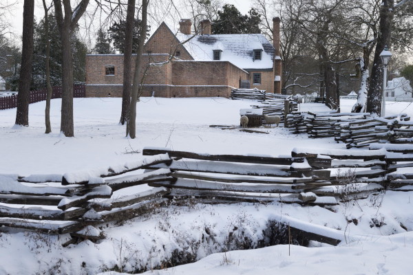 A snowy landscape in the Colonial Capital