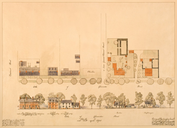 Perry, Shaw & Hepburn architectural drawing of Colonial Williamsburg restoration