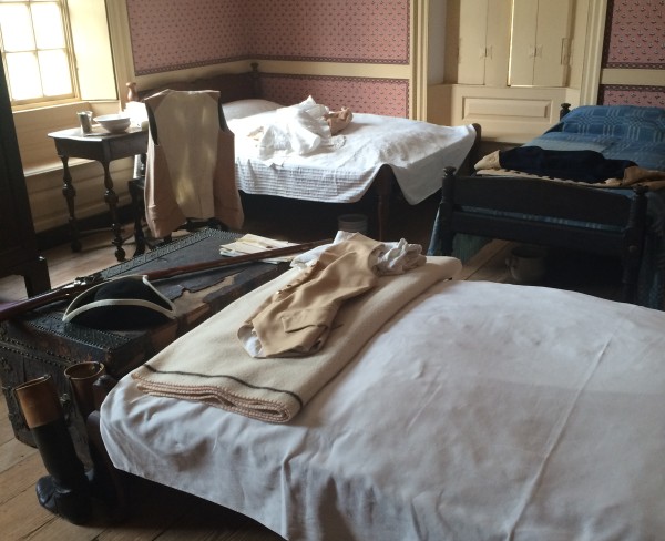 Beds for Washingtons staff in his Wythe House headquarters