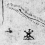 A detail of the 1782 Frenchman's Map shows a windmill on the south side of Williamsburg.