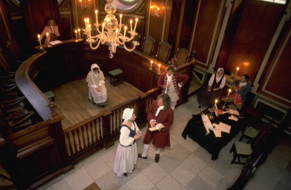 A court scene in Cry Witch