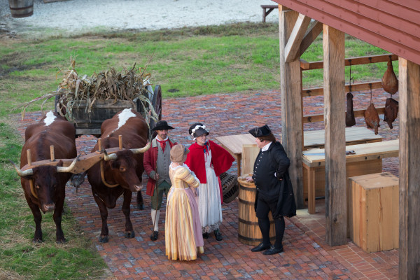 The Market House with 18th Century scene