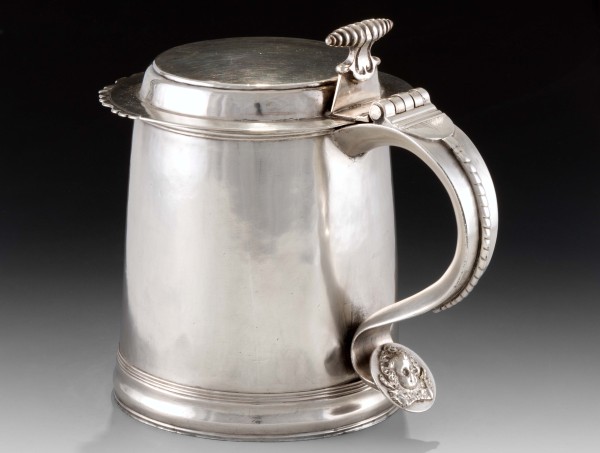 Silver Tankard in From Mine to Masterpiece exhibit