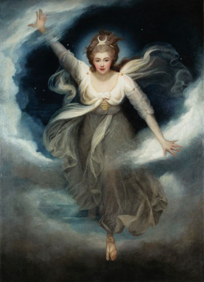 Georgiana, Duchess of Devonshire, as Cynthia from “The Fairie Queen,” by Maria Cosway, 1781-1782