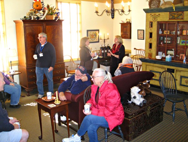 people gathered in living room