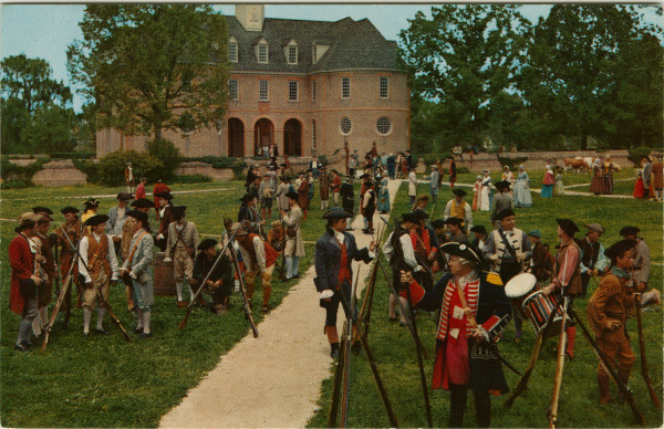 Postcard: of scene from "Williamsburg The Story of a Patriot" 