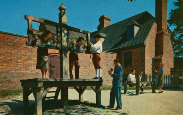 Postcard: Public Gaol. Williamsburg, Virginia