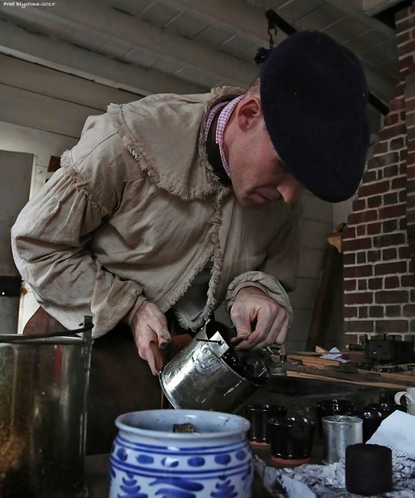 ShoemakerRob Welch mixes a batch of black ball at Anderson's Blacksmith Shop.