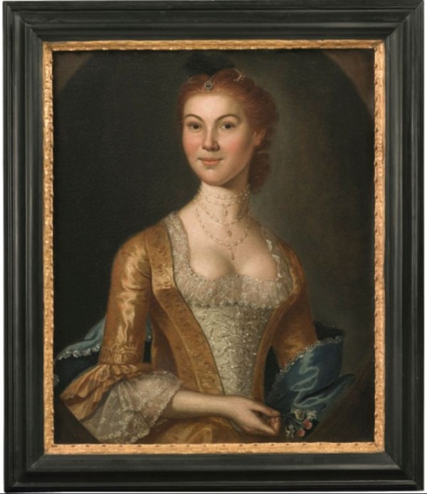 SUSANNA STUART FITZHUGH KNOX by John Hesselius 1770s Virginian Woman Sothebys Auction lot 718