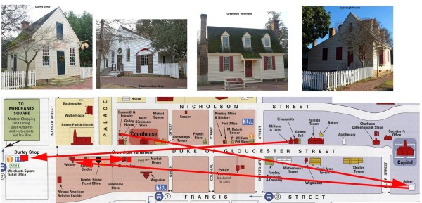 A map showing where Historic Trade shops are moving in the first quarter of 2016.