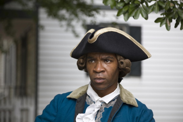 African-American interpreter Richard Josey as slave Jupiter at Colonial Williamsburg.