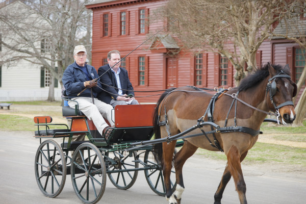 Trainer Steve Holm evaluates the driving of Coach Driver Bob Couperthwaite February 2016