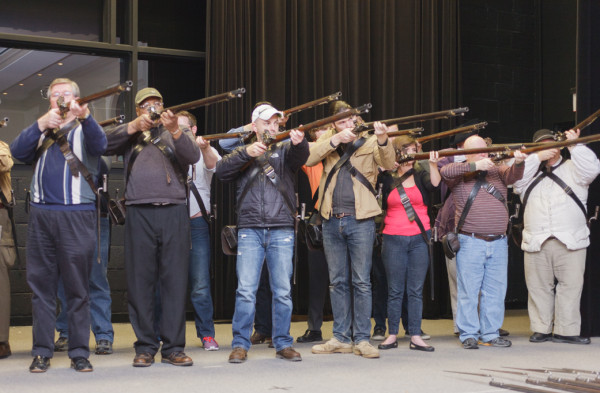 Winter Training included a lesson in Muskets and Small Arms .