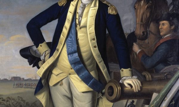 Detail of Washington portrait in Dewitt Wallace Museum