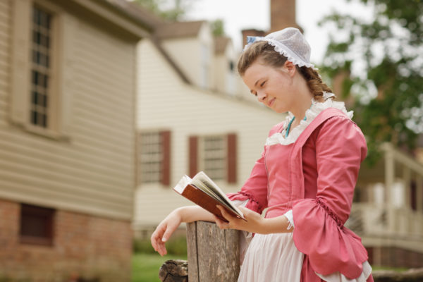 Emily Doherty as a young woman of Williamsburg