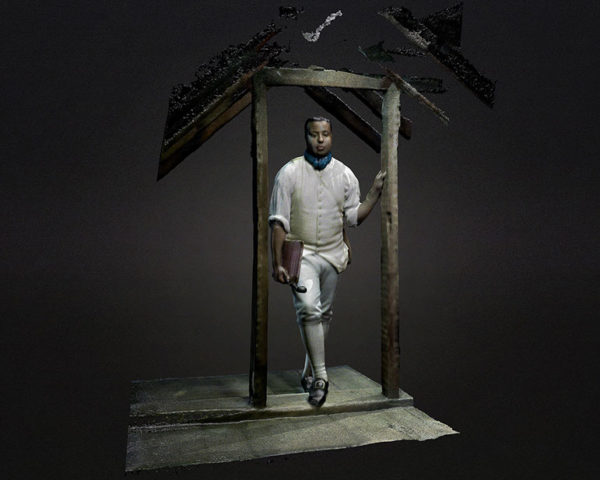 3D scan of Marvin Greer in Carter House attic