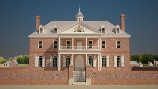 Williamsburg's second Capitol as it looked in 1776