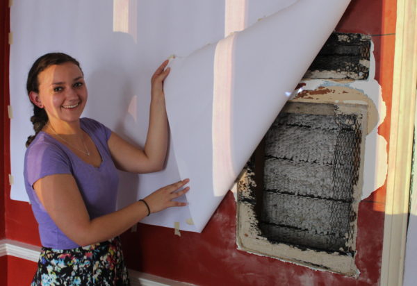 CW Research Fellow Sierra Dorschutz peels back the curtain on the history of a wall at Carter House