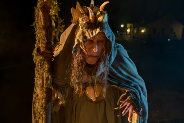 Halloween Sea Witch promo spot Capitol exterior, night Lee Rose as the Sea Witch MODEL RELEASED