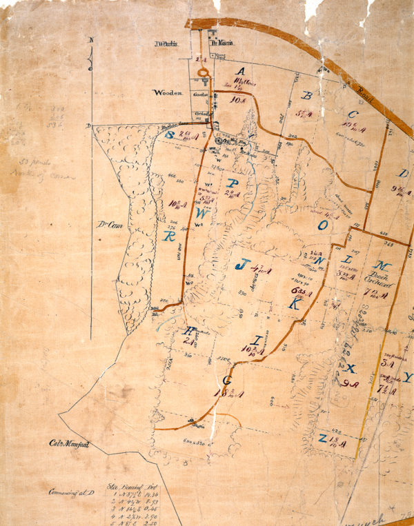 1869 plat of Bassett Hall