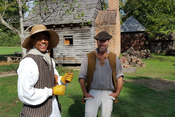 Brandon Hewitt and Ed Schultz at Great Hopes Plantation, Oct. 2016