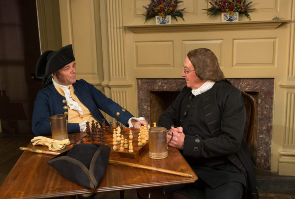 George Washington and Patrick Henry at King's Arms Tavern