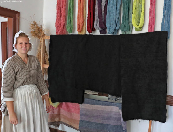 Different potential weaves for horse blankets at Weaver