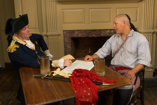 George Washington (Ron Carnegie) and Charles Murphy (Kody Grant) Tavern Debates at the King's Arms Tavern