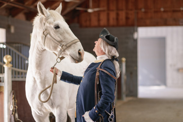 Luke on Ron Carnegie (George Washington); Stables, November 10th, 2016.