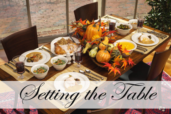 Setting the Thanksgiving Table