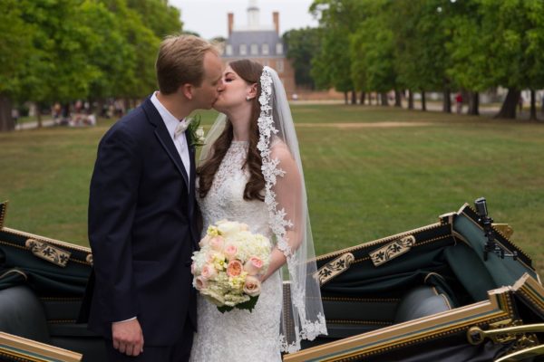 Anna and Mitchell Harry Carriage Ride Governor's Palace