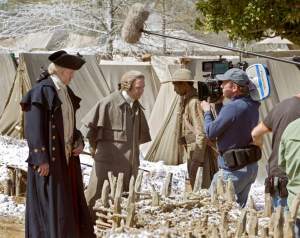 “John Adams” miniseries on Thursday morning, March 29, 2007 on the grounds in front of the Public Hospital and The Museums of Colonial Williamsburg. The outdoor scene at the Public Hospital depicts the Continental Army encamped on Harvard Yard during a visit by John Adams. Based on David McCullough's Pulitzer Prize-winning biography, the HBO miniseries "John Adams" stars Paul Giamatti as the second U.S. president and Laura Linney as Abigail Adams. David Morse plays George Washington.