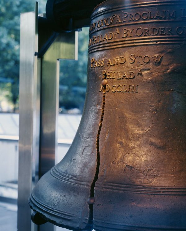 The cracked Liberty Bell in Philadelphia. Photographs in the Carol M. Highsmith Archive, Library of Congress, Prints and Photographs Division.