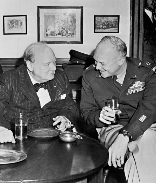 Churchill and Eisenhower visit March 8 1946