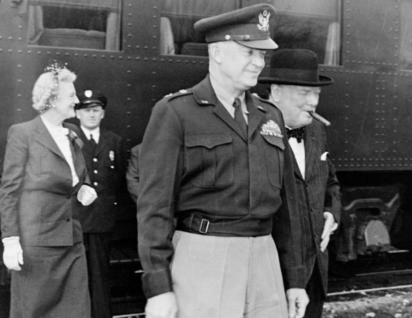 Churchill and Eisenhower visit March 8 1946