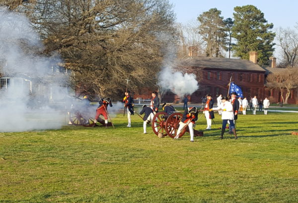 Marching Into Evening cannon firing March 2017