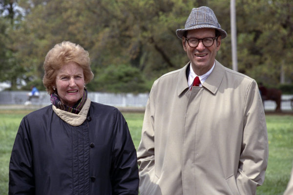 Abby O'Neill and George O'Neill touring the historic area in 1991.